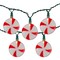 Northlight Peppermint Candy Christmas Light Set - Clear - 6' Green Wire - 10ct
